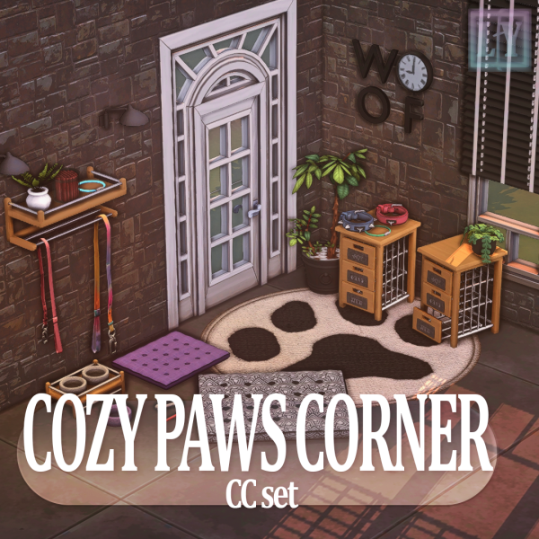Maxis Match Cozy Paws Corner by simsfinds - The Sims 4 Custom Content