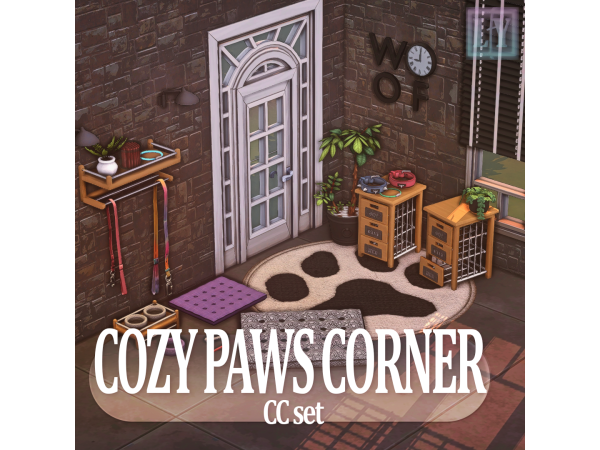 Maxis Match Cozy Paws Corner by LuuFORYou - The Sims 4 Custom Content