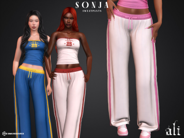 Alpha SONJA sweatpants by ali1 - The Sims 4 Custom Content