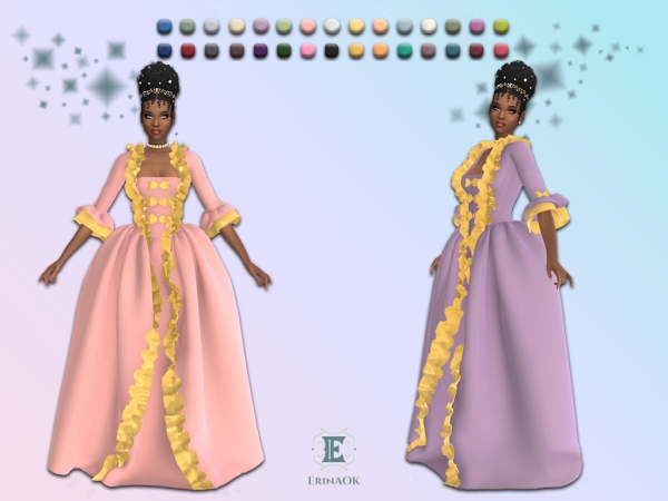 Mix ErinAOK Womens Gown 032026 - The Sims 4 Custom Content