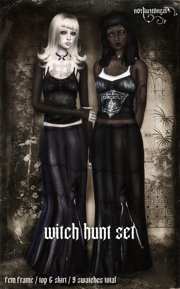 Alpha [notkuteangel] witch hunt set by simsfinds - The Sims 4 Custom Content
