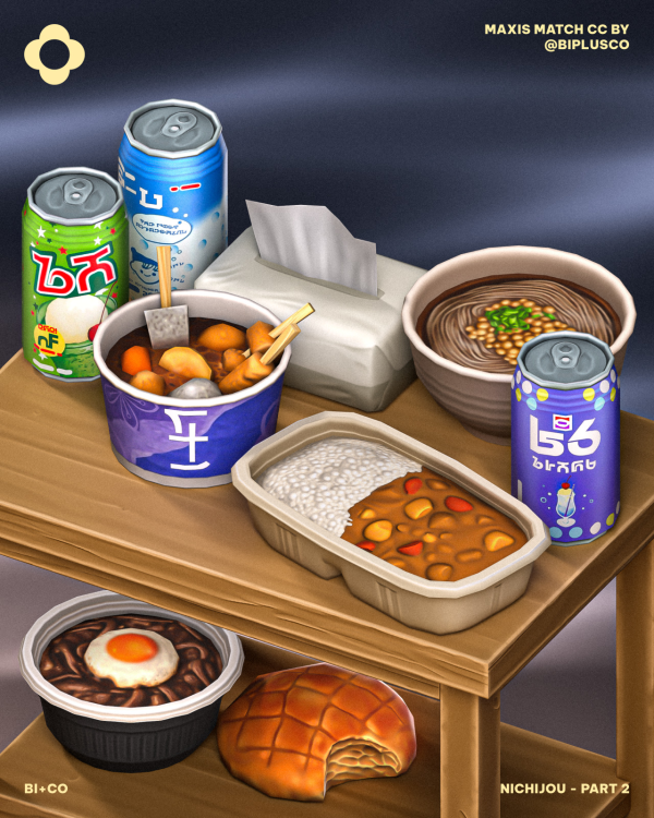 Mix Nichijou Part 2 by simsfinds - The Sims 4 Custom Content