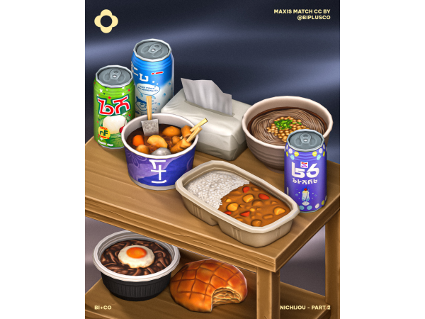 Mix Nichijou Part 2 by biplusco - The Sims 4 Custom Content