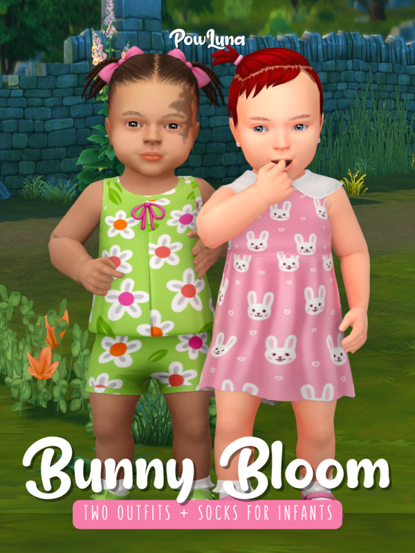 Maxis Match BUNNY BLOOM set by simsfinds - The Sims 4 Custom Content