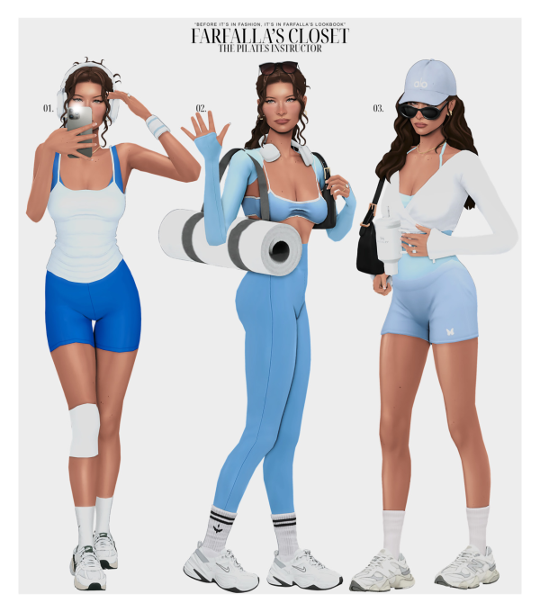 Mix THE PILATES INSTRUCTOR by simsfinds - The Sims 4 Custom Content