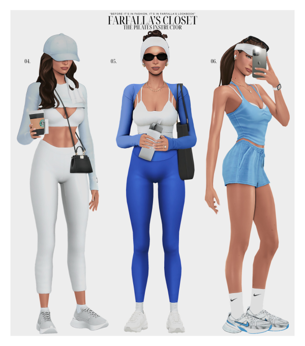 Mix THE PILATES INSTRUCTOR by simsfinds - The Sims 4 Custom Content