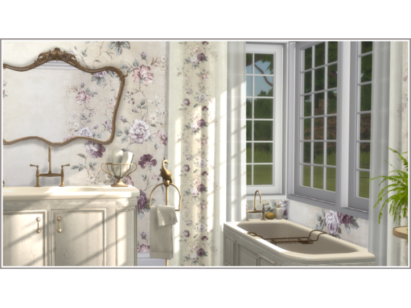 Alpha Emily's Straight Curtains by philo - The Sims 4 Custom Content