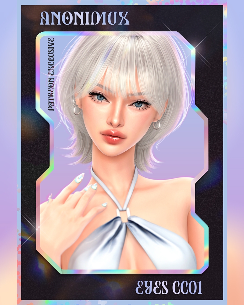 Alpha ANX HOLO Eyes CC01 by anonimux - The Sims 4 Custom Content