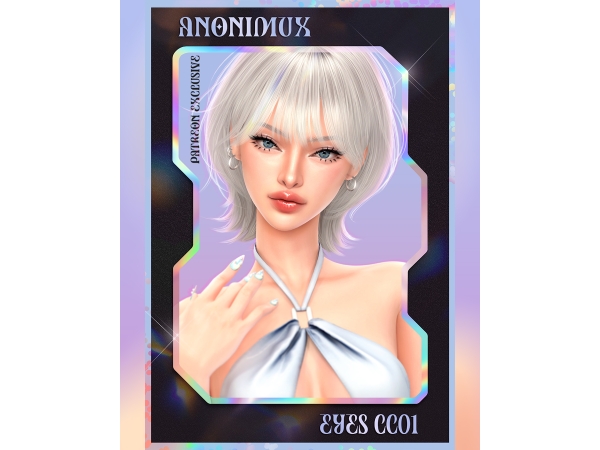 Alpha ANX HOLO Eyes CC01 - The Sims 4 Custom Content