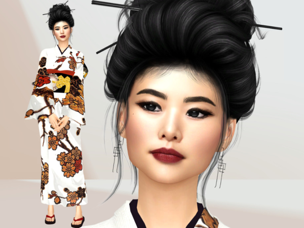 Alpha Hatsue Asano by thesimsresource - The Sims 4 Custom Content