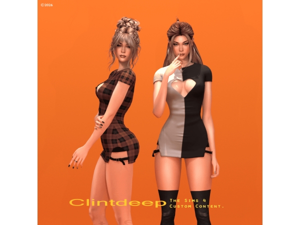 Alpha Clintdeep Emily Minidress - The Sims 4 Custom Content