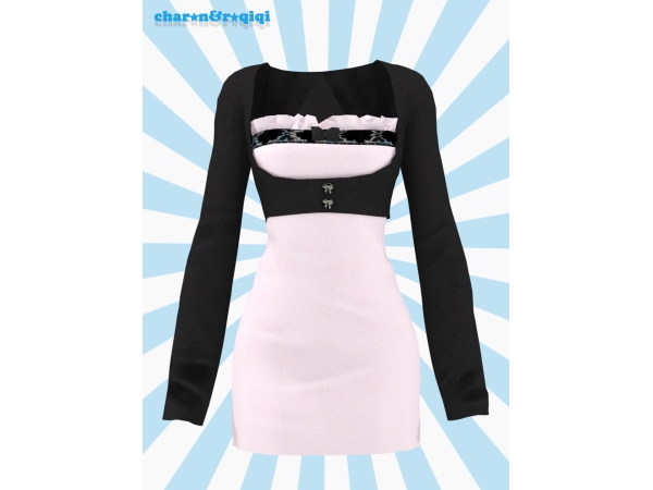 Mix [charonroqiqi]04_dress - The Sims 4 Custom Content