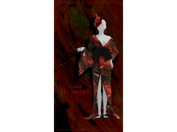 Alpha LAMZ_Huahime_Set - The Sims 4 Custom Content