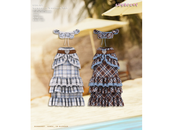 Alpha [SUNBERRY]2607_Romantic Western Set - The Sims 4 Custom Content