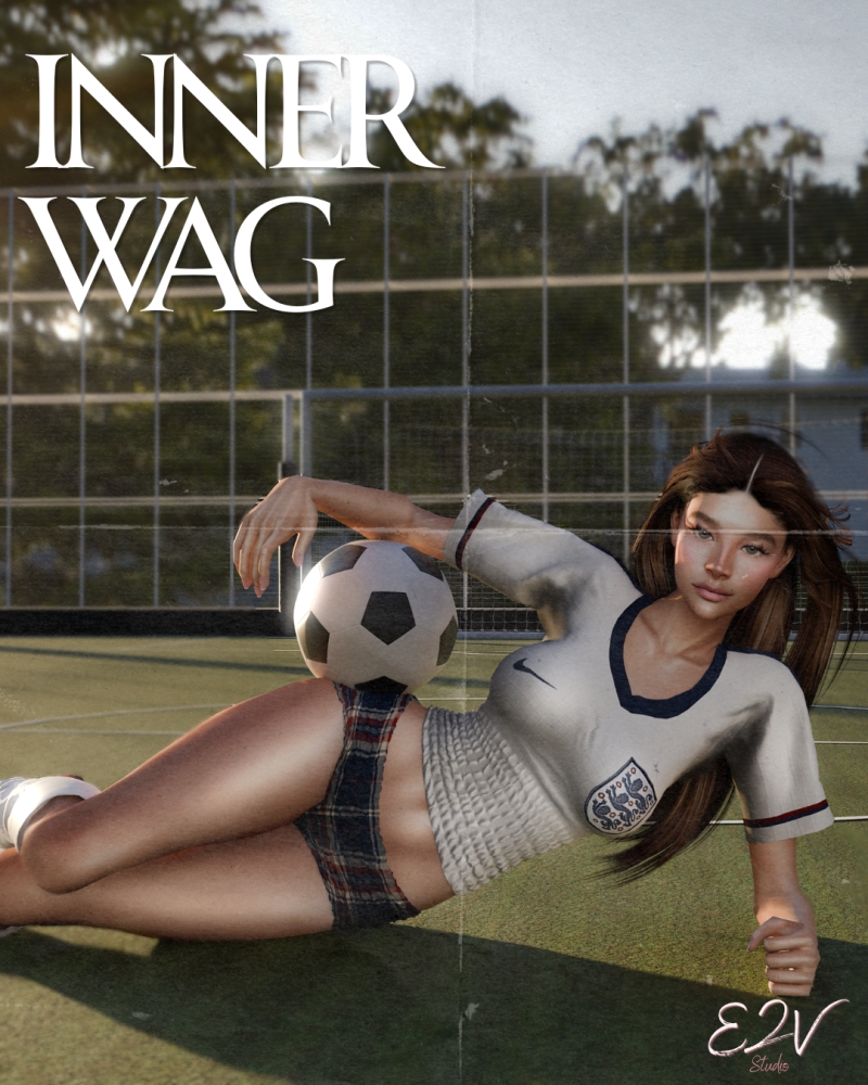 Alpha 'INNER WAG' World Cup 2026 Shirred Football Jersey set - The Sims 4 custom content