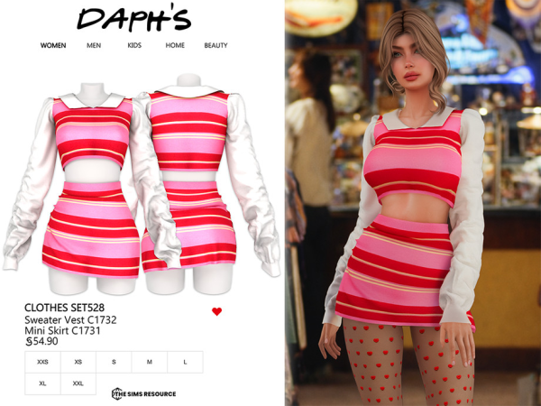 Alpha Daph's CLOTHES SET528 - The Sims 4 custom content