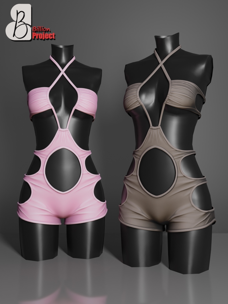 Alpha BillionProject Marsha Jumsuit by billion_project666 - The Sims 4 Custom Content