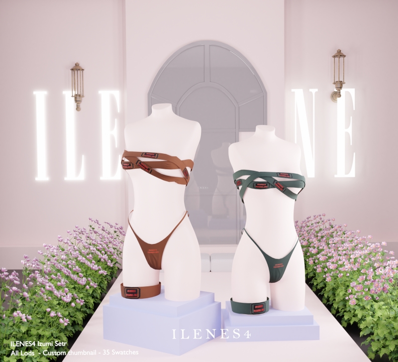 Alpha ILN Izumi Lingerie by ilenes4 - The Sims 4 Custom Content