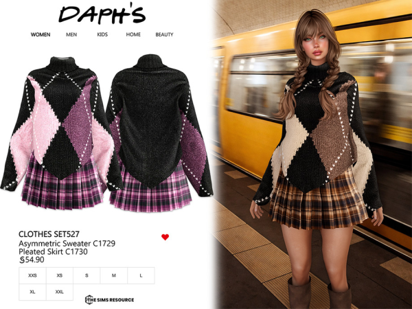 Alpha Daph's CLOTHES SET527 - The Sims 4 custom content