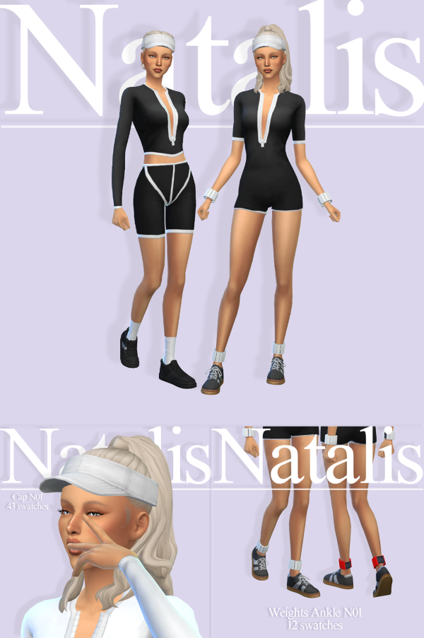 Maxis Match Sportswear and Accessories by Natalis - The Sims 4 Custom Content