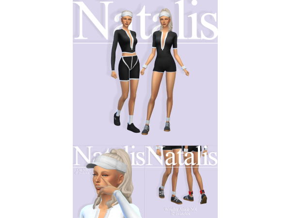 Maxis Match Sportswear and Accessories by Natalis - The Sims 4 Custom Content