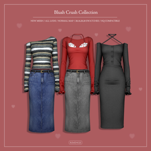 Alpha [RIMINGS] Blush Crush Collection by simsfinds - The Sims 4 Custom Content