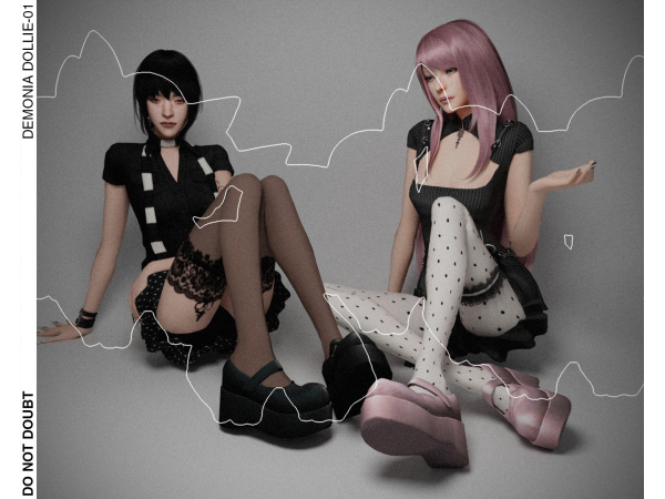 Maxis Match Demonia Dollie 01 by donotdoubt - The Sims 4 custom content
