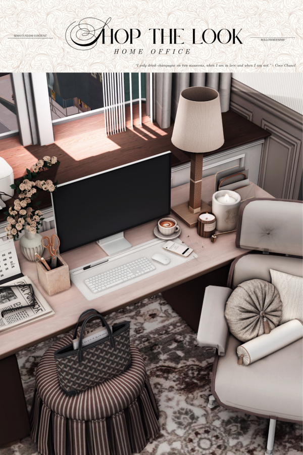 Maxis Match 𝓗𝓸𝓶𝓮 𝓞𝓯𝓯𝓲𝓬𝓮 Shop the Look Finds by simsfinds - The Sims 4 custom content