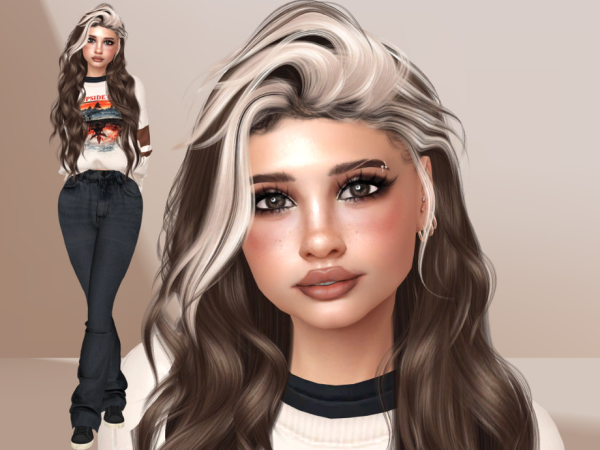 Sims 4 Carley Hudson by grinchk7