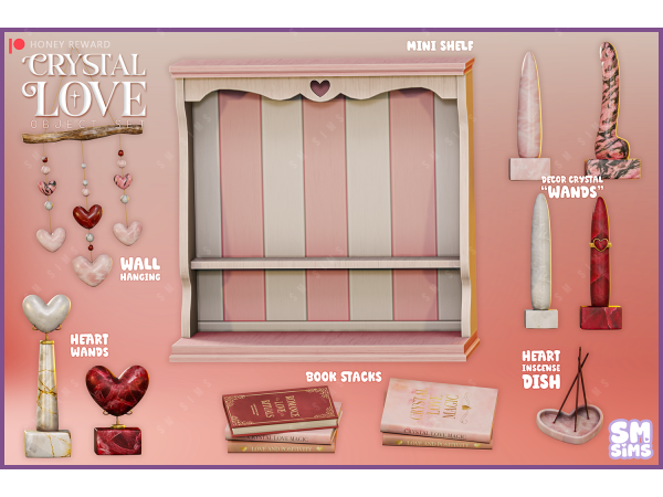 HONEY | Crystal Love Objects Set by SMSims