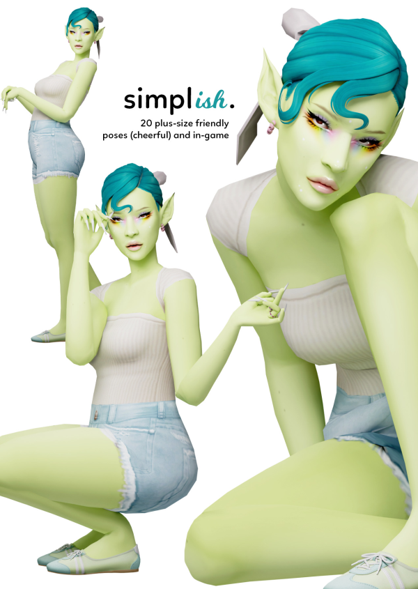 Mix simplish poses. by simsfinds - The Sims 4 custom content