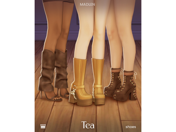 Maxis Match Tea Shoe Set by madlen - The Sims 4 Custom Content