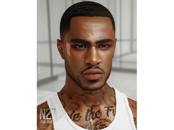 Alpha Hair Base Facial Hair Eyebrows - The Sims 4 custom content