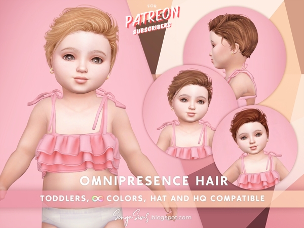 Alpha Omnipresence Hair Toddlers - The Sims 4 custom content