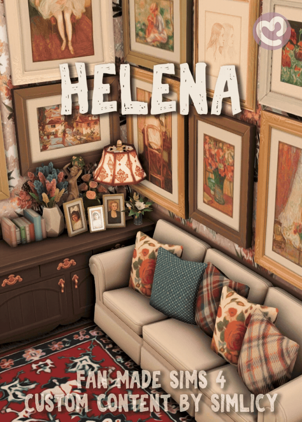 Maxis Match Helena Custom Content by simsfinds - The Sims 4 Custom Content
