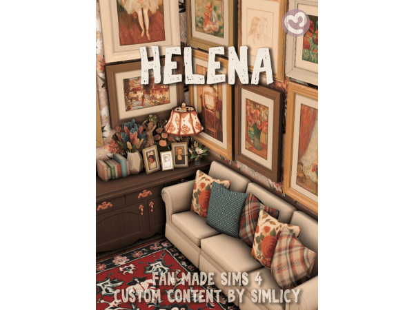 Maxis Match Helena Custom Content by SimLicy - The Sims 4 Custom Content