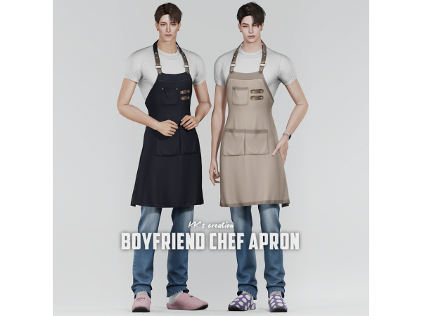 Alpha [KK] BOYFRIEND CHEF APRON - The Sims 4 Custom Content