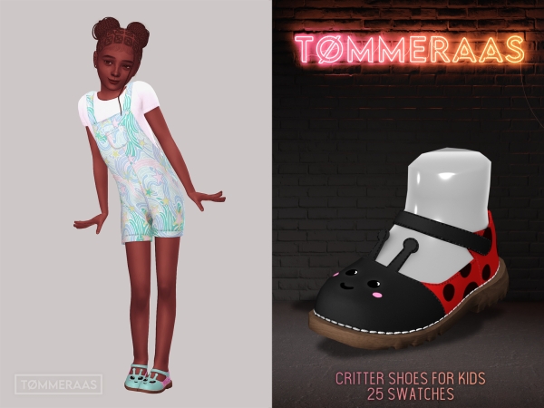 Mix TØMMERAAS Critter Shoes for Kids - The Sims 4 Custom Content