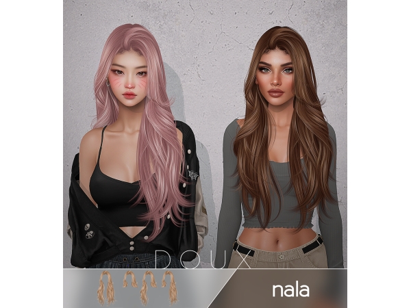 Alpha DOUX Nala Hairstyle - The Sims 4 Custom Content