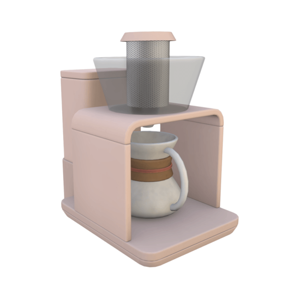 Maxis Match Comiko Kitchen Time Tea Machine (functional) by comiko - The Sims 4 Custom Content