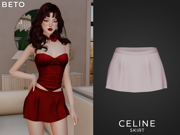 Alpha Celine (Skirt) - The Sims 4 Custom Content