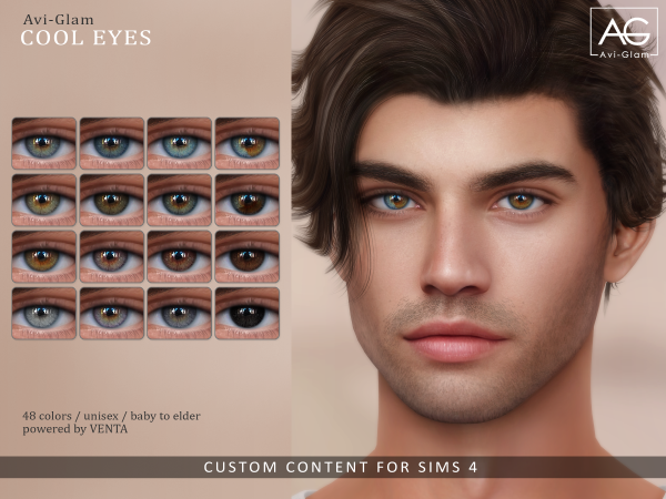 Alpha Cool Eyes by VentaStudio - The Sims 4 custom content