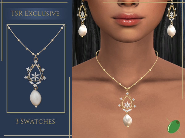 Alpha Angelica Necklace by Pitted0live - The Sims 4 custom content