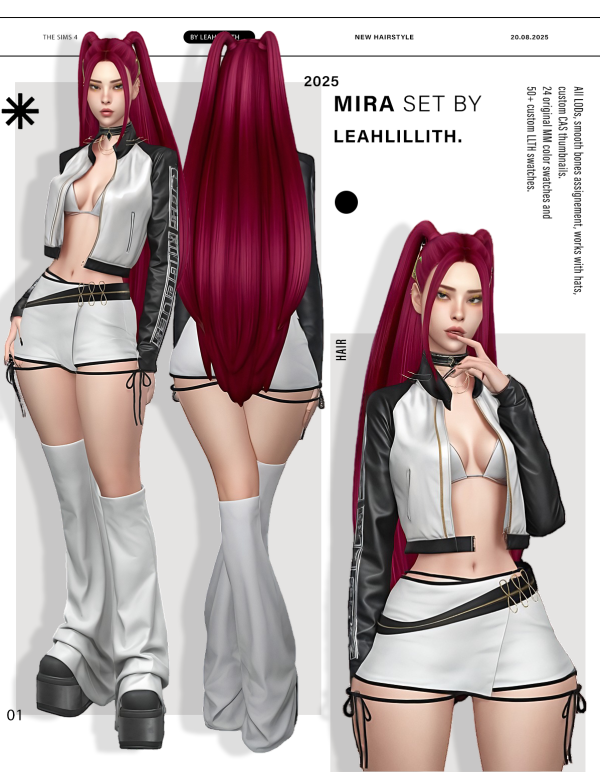 Maxis Match Mira Hairstyle + Accessories by simsfinds - The Sims 4 custom content