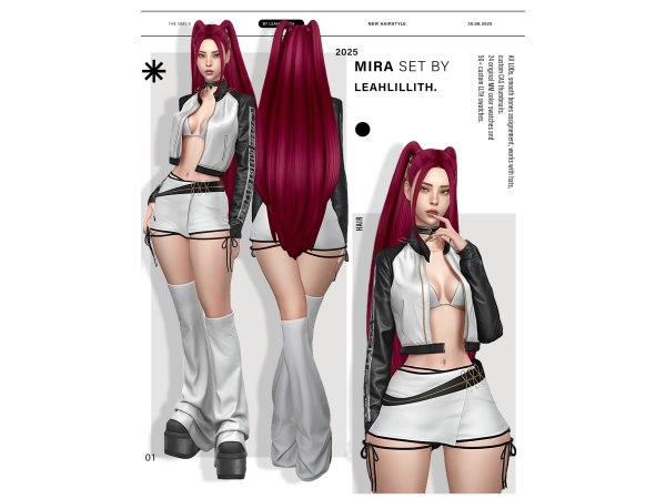 Maxis Match Mira Hairstyle + Accessories by leahlillith - The Sims 4 custom content