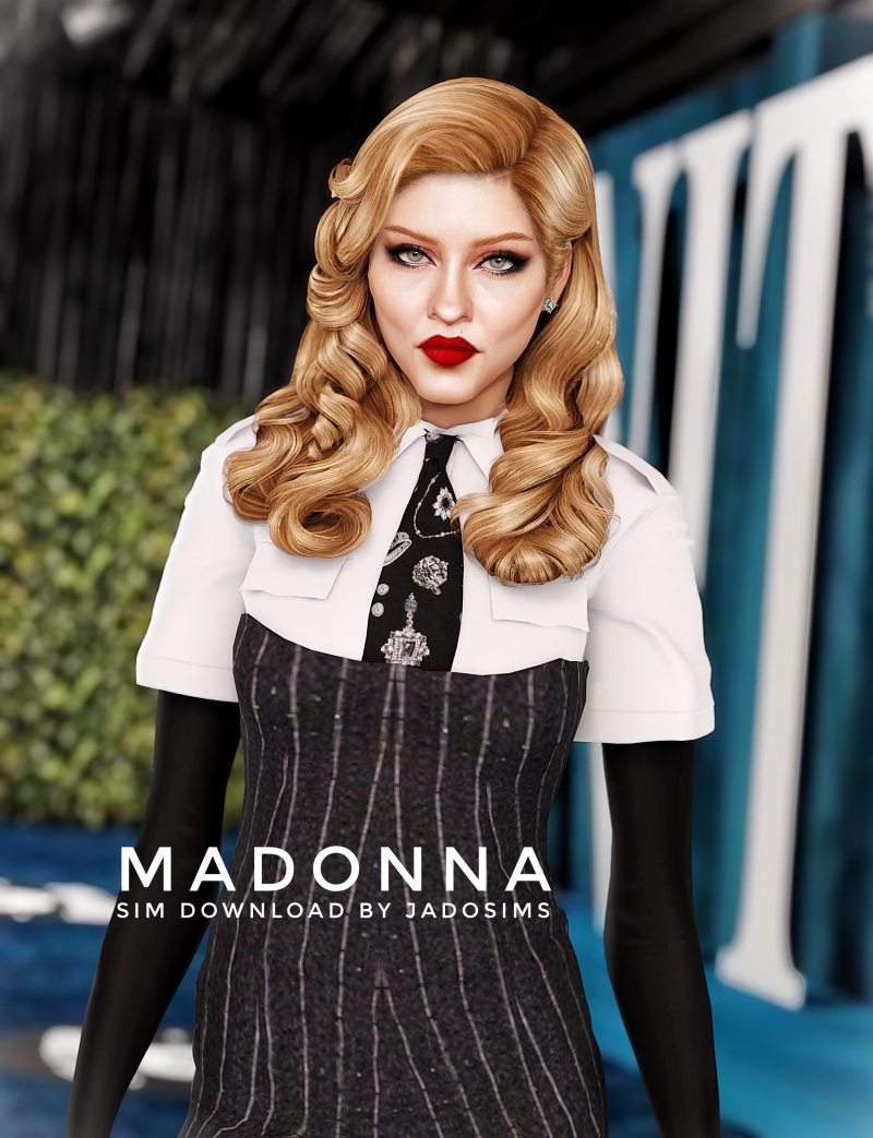 Alpha Madonna (Sim Download) by shopwithflynnn - The Sims 4 Custom Content