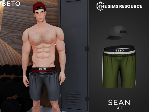 Alpha Sean (Set) by Beto_ae0 - The Sims 4 Custom Content