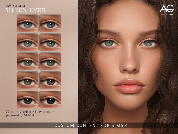 Alpha Sheen Eyes by VentaStudio - The Sims 4 custom content