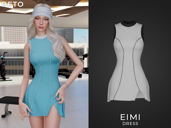 Alpha Eimi Dress - The Sims 4 Custom Content