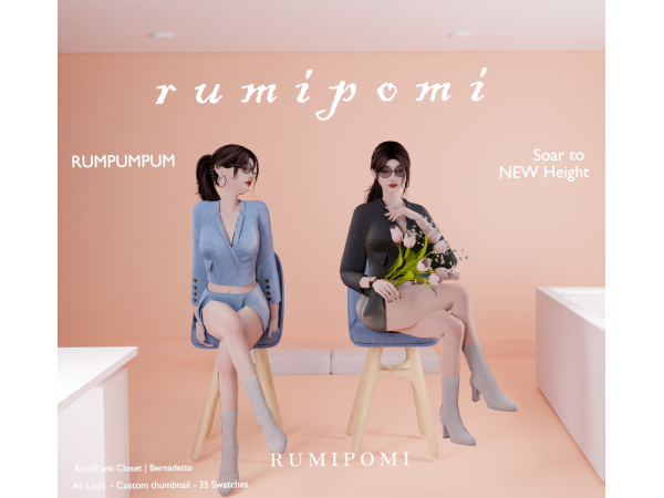 Sims 4 Rumpumpum_Bernadette Set